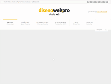 Tablet Screenshot of disenoweb.pro